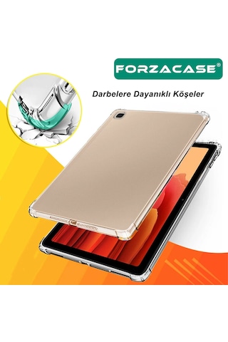 Forzacase Samsung Uyumlu Galaxy Tab S10 Fe Plus 13.1 Anti Shock Silikon Kılıf + Temperli Kırılmaz Cam - Fc014 Arka Kapak