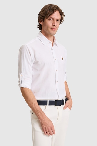 U.s. Polo Assn. Erkek Beyaz Gömlek Basic 50320262-vr013
