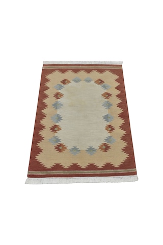 Kilim Antik El Dokuma Modern Benzersiz Pastel Yün Kilimi 0154 - Vintage - Çok Renkli
