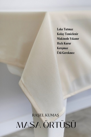 Smooth Masa Örtüsü Sofra Bezi Krem