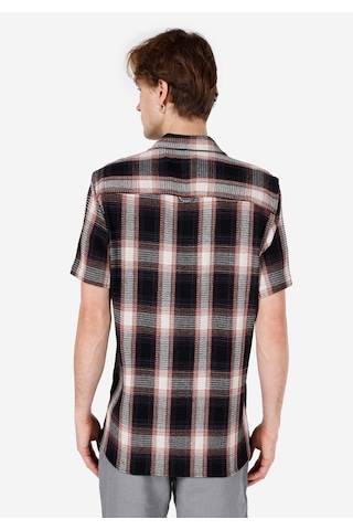 Colin's Colins Regular Fit Shirt Neck Ekoseli Erkek Lacivert Kısa Kol Gömlek Cl1067068 Q1.v1 Nav Lacivert