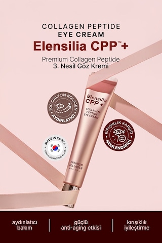 Elensılıa Premium Kolajen Elensilia 3. Nesil Göz Kremi Elensilia CPP Premium Collagen Peptide Eye Cream 30ml