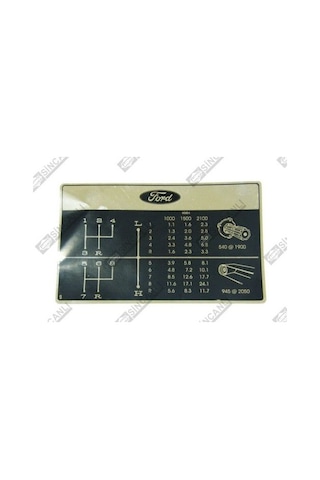 Ford Traktör Vites Şeması Ford 2000 - 3000 - 5000 - 6610