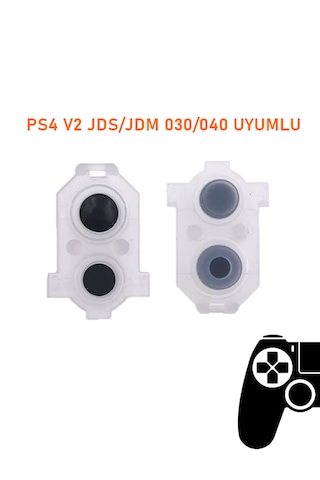 Ps4 V2 Jds 030/040 Kollar İle Uyumlu Lr L1l2 R1r2 Lastik Takımı