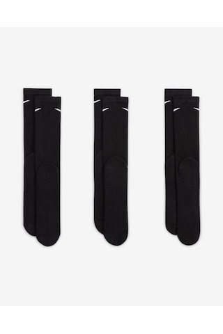 Nike Sx6888-010 Everyday Plus Destekli Antrenman Crew Çorapları 3 Çift Cok Renklı