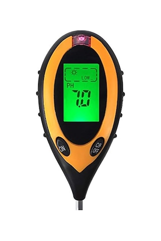 Toprak Ölçer, 4'ü 1 Arada Toprak Test Cihazı, Nem Ölçer, Ph Seviyeleri, Sıcaklık Güneş Işığı, Lüks, Yoğ 0