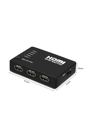 Hdmi Switch Çoklayıcı Çoğaltıcı 5 Port 4416P Kumandalı Çoklama
