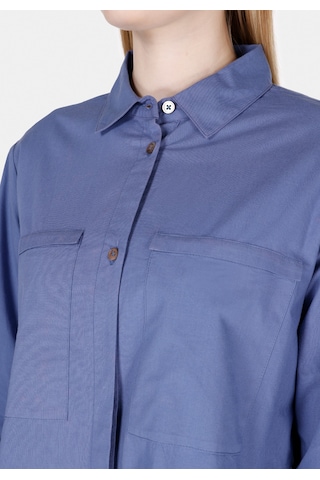 Colin's Colins Regular Fit Shirt Neck Düz Kadın Mavi Uzun Kol Gömlek Cl1073310 Cl1073310 Q1.v1 Ble Mavi