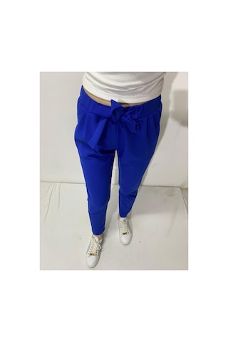 Makentmoda Lastikli Bel Havuç Kesim Pantolon Saks
