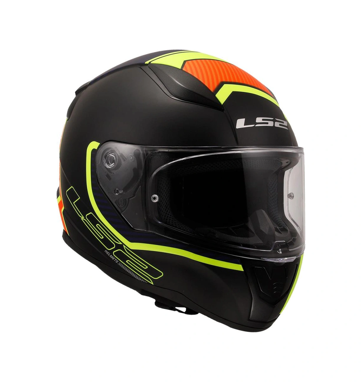 Ls2 Rapıd 2 Extra Mat Neon Sarı-navy Mavi Kask M