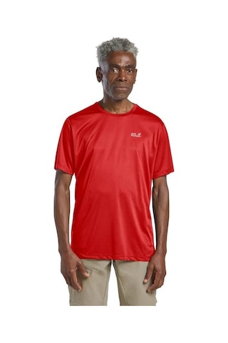 Jack Wolfskin Jack Wolfskın Tech T M Erkek Siren Red T-shırt A63293-j0191 Turuncu