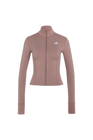 Adidas Kadın Ceket 3-strıpes Studıo Zip Through Jacket Ky7998 Kahverengi