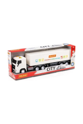 Polesie City-2 Sürtmeli Tır Işıklı Ve Sesli Beyaz Kabin Kutuda 96401