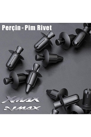 Nmax Xmax Grenaj Perçin Rivet Pim Plastik Vida Seti 10 Adet