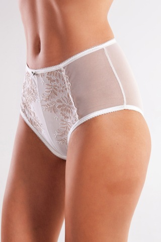 Golshan Gaspara Control Slip, Kadın Güpürlü Tül Ekru Renkyüksek Bel Külot Çok Renkli