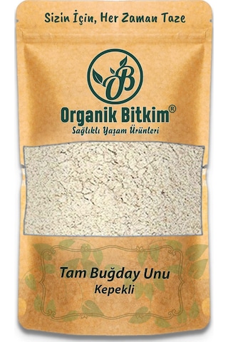 Organik Bitkim Tam Buğday Unu Kepekli 500 G