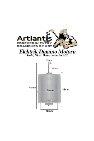 Dinamo Motoru 6 V 10 Adet Elektrik Üreten Motor Eğitici Hobi Okul Deney Elektrik Motoru Deneyler İçin