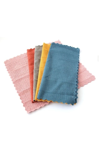 Mikrofiber Cam Ve Yüzey İz Bırakmayan Temizlik Bezi 5 Adet