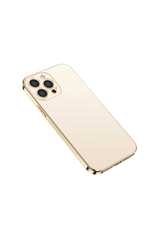 Apple Uyumlu iPhone 13 Pro Kılıf Zore Bobo Kapak Gold