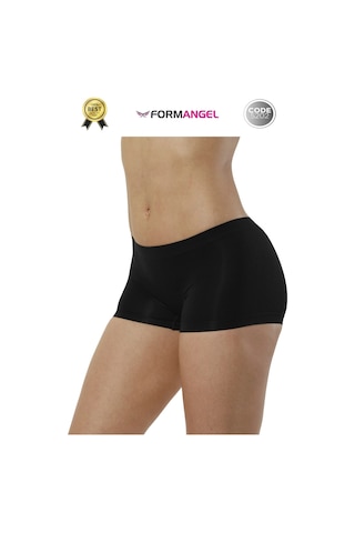 Kadınboxer Toparlayıcı Şekillendirici Seamless Kaymaz Kadın Dikişsiz Boxer İç Çamaşırı - 5 Adet Siyah