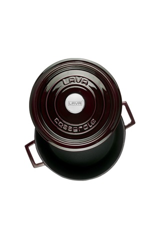 Lava Metal Premium Serisi - Döküm Çok Amaçlı Tencere, Yuvarlak, 28 Cm, Majolik Mor Genel