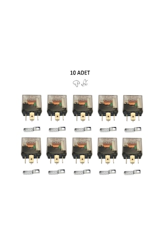 on Adet Mini Role 12v. 5 Uçlu. 40 A. Far. Korna. Fan. Lpg Röle