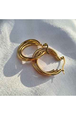 Triple Luxe Hoop Altın