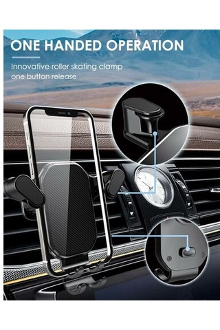 Araba Cep Telefonu Tutucusu, Süper Sağlam, Geliştirilmiş Havalandırma Kancası