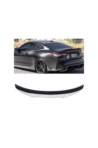 Autogp Bmw G22 Psm Yarasa Bagaj Üstü Spoiler Siyah Boyalı Plastik 2020+