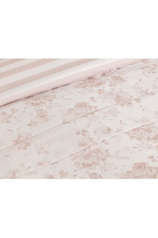 Madame Coco Eze King Size Jakarlı Saten Nevresim Takımı 1kntcc0631kıng Sıze-pudra Pudra