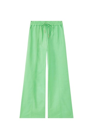 Acler Bonython Pants, Geniş Paça Yüksek Bel Pantolon Yeşil