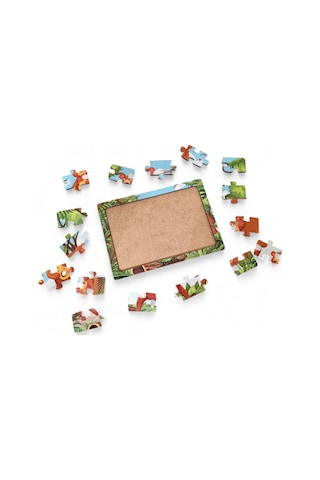 Ayılar Ve Arılar 16 Parça Eğitici Öğretici Ahşap Çocuk Puzzle & Yapboz Bebek Çocuk Oyuncak
