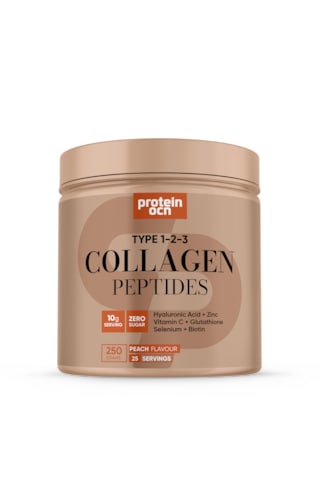Collagen - Kolajen Şeftali - 6 Farklı Bileşen İlaveli - Tip 1,2,3 - 250g 25 Servis
