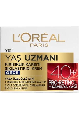 Loreal Paris 40+ Gece Kremi 50 ML