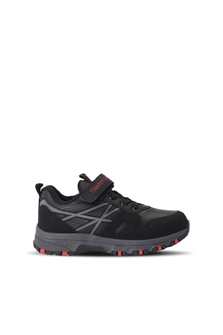 Slazenger Nala Sneaker Erkek Çocuk Ayakkabı Siyah-Kırmızı