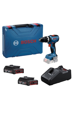Bosch GSB 18V-65 Akülü 2 x 2.0AH Çift Akülü Darbeli Matkap