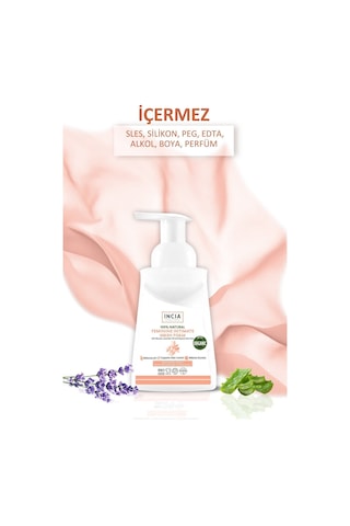 INCIA %100 Doğal İntim Yıkama Köpüğü pH 3.8 Beyazlatma Etkili ve Koku Önleyici Vegan 200 ML