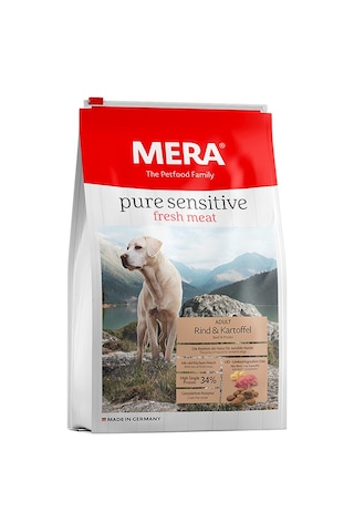 Mera Pure Sensitive Adult Biftek ve Patatesli Yetişkin Köpek Maması 4 KG Mera Pure Sensitive Adult Biftek ve Patatesli Yetişkin Köpek Maması 4 KG