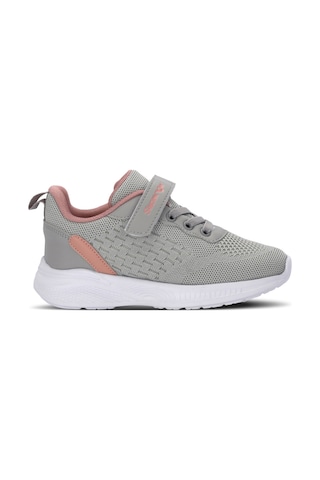 Slazenger Funkytown I Kız Çocuk Cırt Cırtlı Gri / Pembe Günlük Spor Ayakkabısı Gri - Pembe
