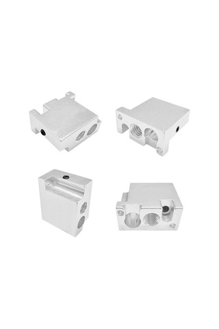 V400 3d Yazıcı Hotend Nozul Ekstruder Parçaları Baskı Kafası Pirinç Isı Bloğu Boğazı Bakır Kaplama