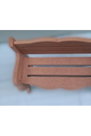 Hobi Dekoratif Model Bank Tipi Havluluk Ham Ahşap Mdf El Yapımı