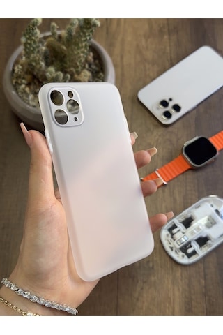 Apple iPhone 12 Pro Max Uyumlu Süper İnce Mat Ultra Thin Silikon Kılıf Çok Renkli