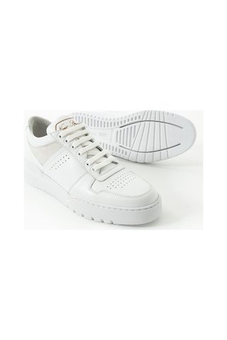 Libero Beyaz Deri Erkek Sneaker Beyaz