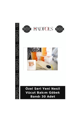 Özel Seri Yeni Nesil Vücut Bakım Göbek Bandı 30 Adet