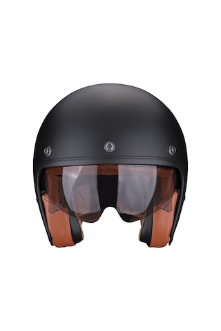 Scorpion Belfast Evo Luxe Açık Motosiklet Kaskı Mat Siyah