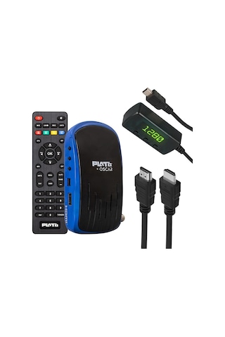 Plato Oscar Çift USB TKGS Dısplay Tuşlu Uydu Alıcısı