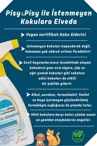 Storeşahin Pısy & Pısy Vegan Sertifikalı Koku Giderici Shn0720