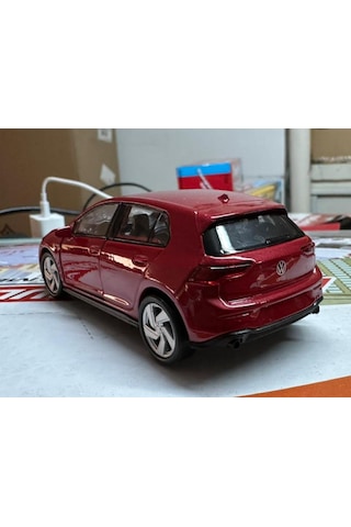 Oyuncak Metal Model Araba 1/36 Çek Bırak Vw Golf 8 Gtı Kırmızı