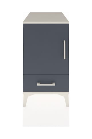 Kronos Komodin 2 Raflı Tek Çekmeceli Tek Kapaklı 44x59x80 Aytaşı-antrasit Aytası