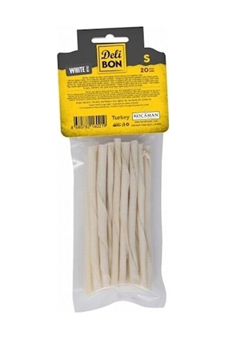 Delibon Deri Burgu Çubuk İnce Boy Beyaz 12'li